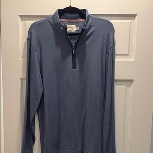 The Normal Brand Blue Quarter-Zip Sweatshirt